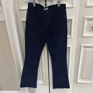 Navy J Crew Girls' corduroy flare pant. Never worn. New with tags.